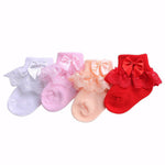 BOW LACE baby socks - Cindi Book