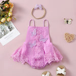 Girls' Butterfly Lace Yarn Princess Dress Headdress - Cindi Book