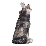 Old World Christmas Howling Wolf Ornament - hand-blown glass Christmas tree ornament (view 3)