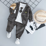 British small suit children's suit gentleman three-piece suit - Cindi Book