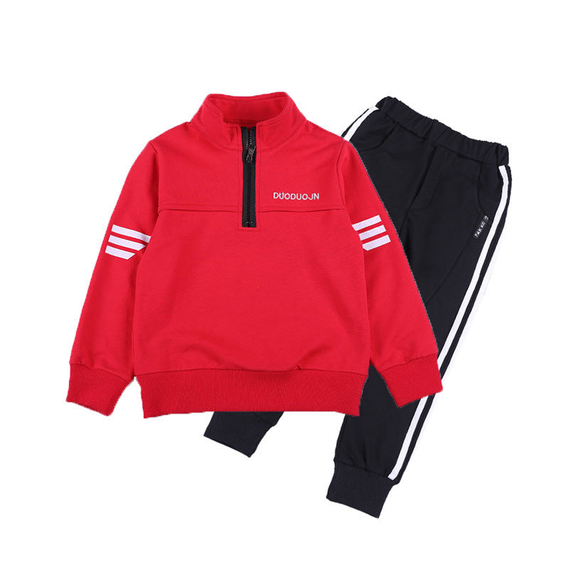 Boys'New Spring Garment in Two Kids' Leisure Sports Kids'Spring School Garments - Cindi Book