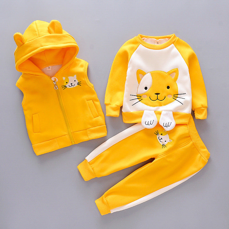 Children's thick three-piece suit - Cindi Book