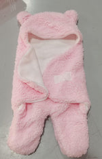 Lamb Plush Sleeping Bag Newborn Baby Swaddling Quilt - Cindi Book