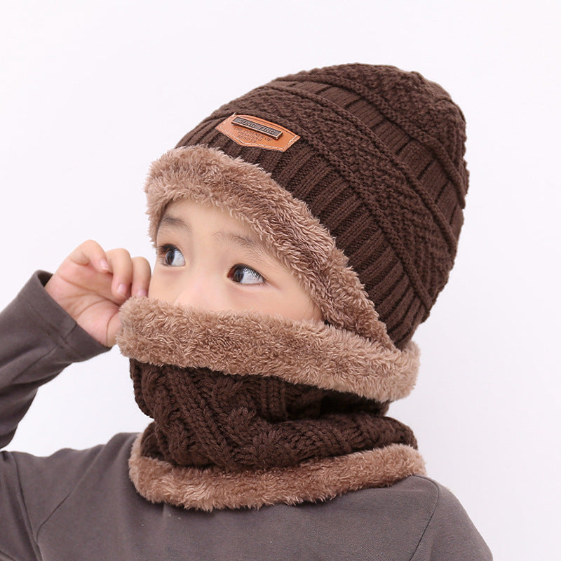 Warm knitted hat children's cap - Cindi Book