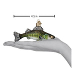 Old World Christmas Walleye Ornament - hand-blown glass Christmas tree ornament (view 4)