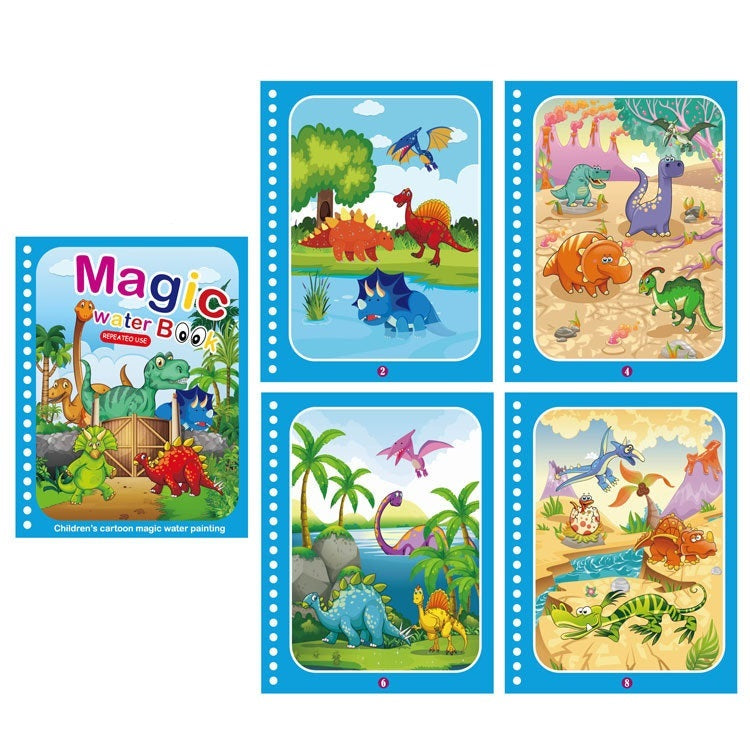 Children's Creative Magic  Water Painting Book - Cindi Book