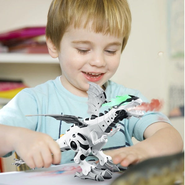 Walking Dragon Toy Fire Breathing Water Spray Dinosaur - Cindi Book