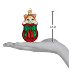 Old World Christmas Letting The Cat Out Of Bag - hand-blown glass Christmas tree ornament (view 6)
