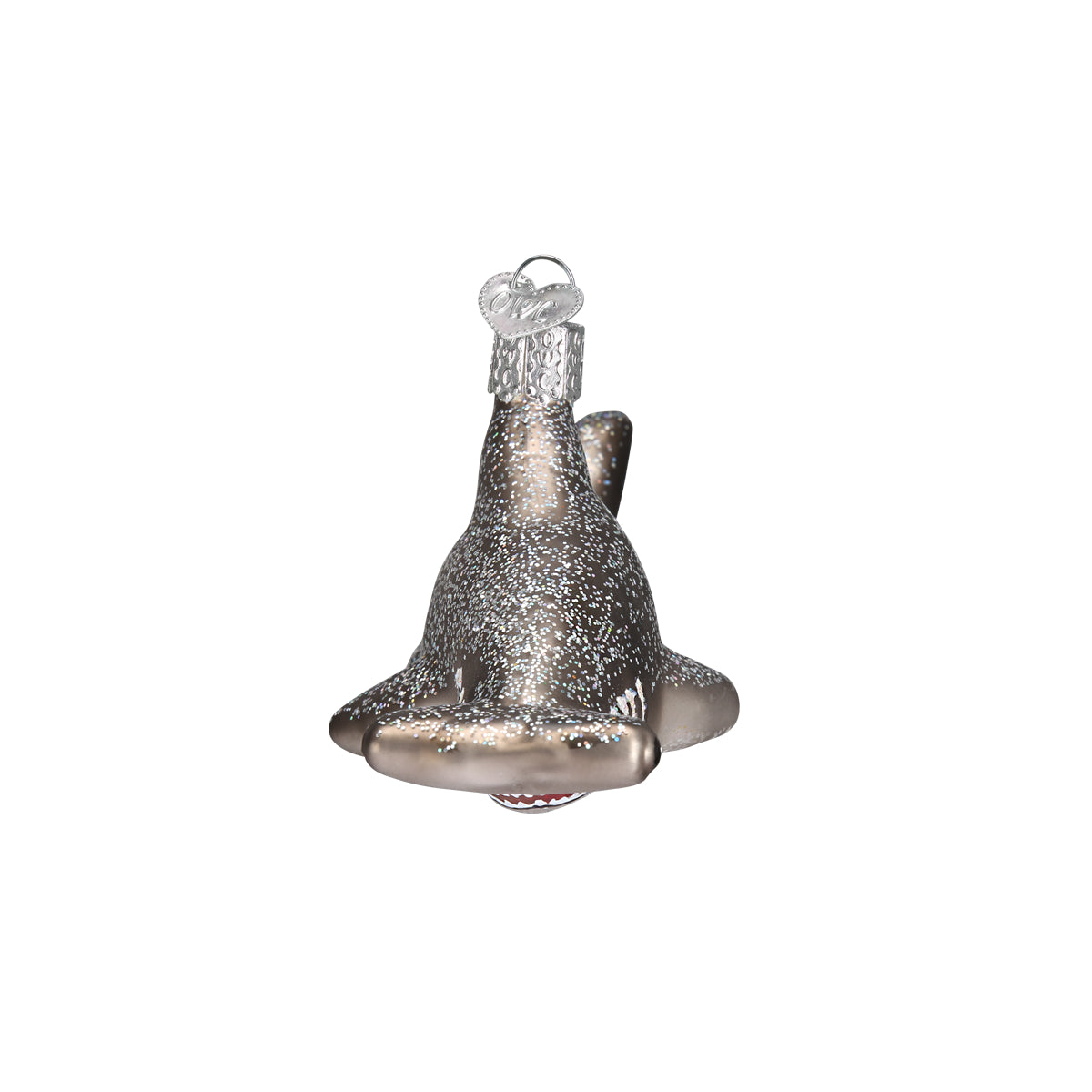 Old World Christmas Hammerhead Shark - hand-blown glass Christmas tree ornament (view 4)