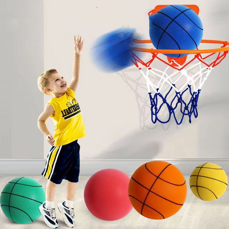 Silent High Density Foam Sports Ball Indoor Mute Basketball Soft Elastic Ball Children Sports Toy Games - Cindi Book