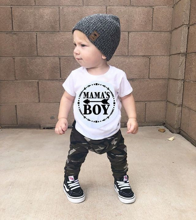 Summer  Boy Clothes Cotton T-Shirt Pants - Cindi Book