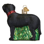 Old World Christmas Standing Black Lab Ornament - hand-blown glass Christmas tree ornament (view 4)