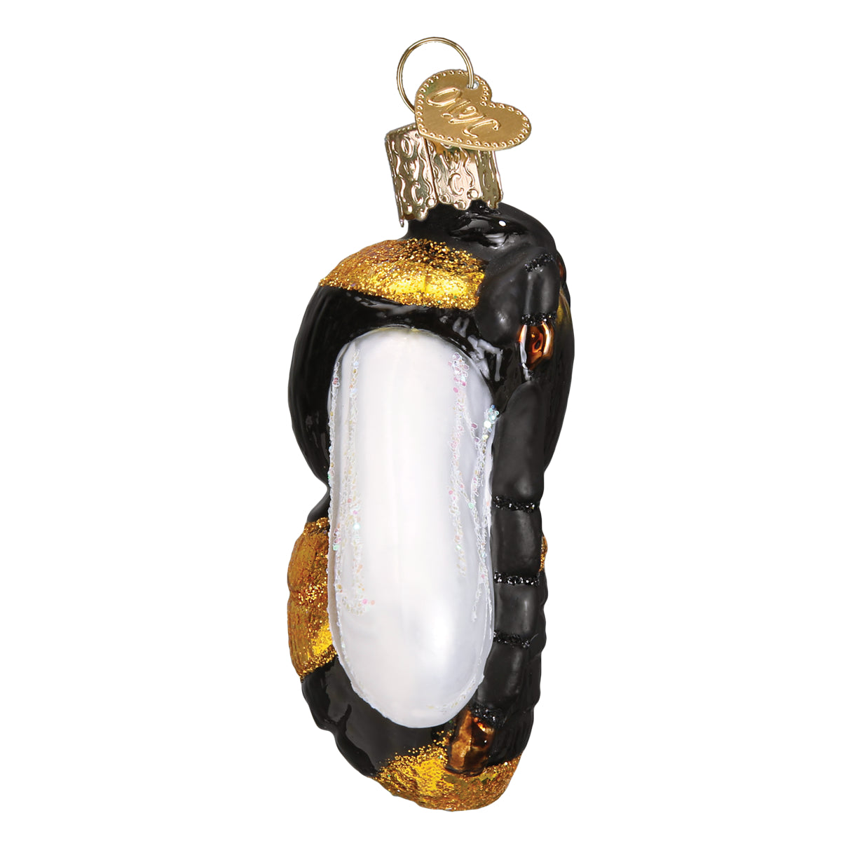 Old World Christmas Bumblebee Ornament - hand-blown glass Christmas tree ornament (view 5)