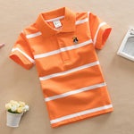 College Style Boys Polo Short Seeve T-shirt - Cindi Book