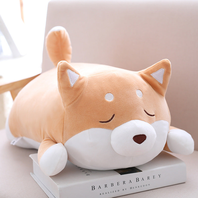 36cm 55cm Cute Fat Shiba Inu Dog Plush Toy Stuffed Soft Kawaii Animal Cartoon Pillow Lovely Gift For Kids Baby Children Gifts - Cindi Book