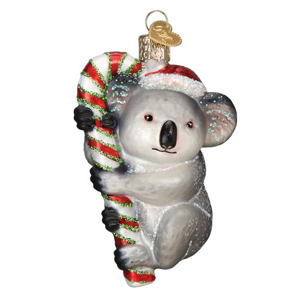 Old World Christmas Christmas Koala Ornament - hand-blown glass Christmas tree ornament (view 3)