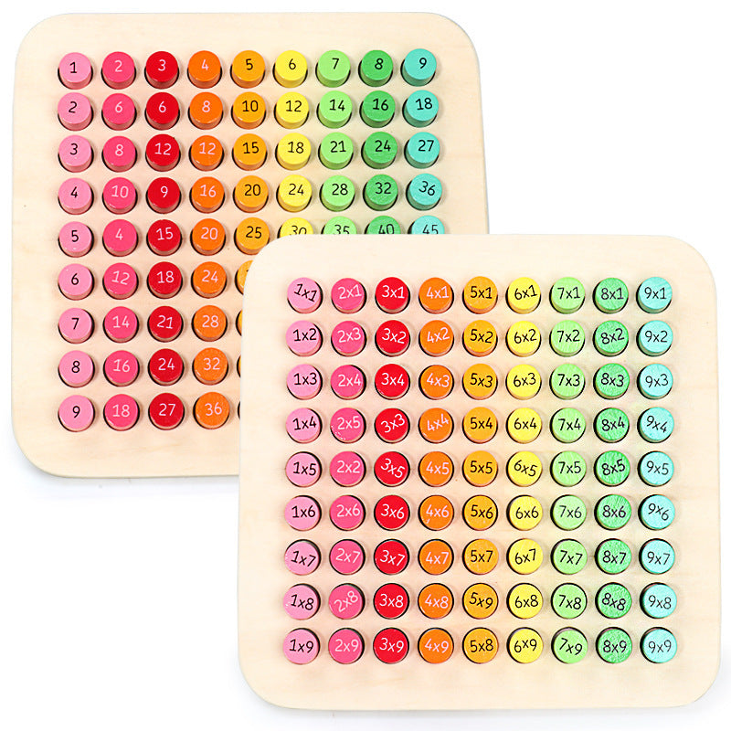 Wooden multiplication formula table teaching aids - Cindi Book