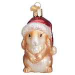 Old World Christmas Standing Christmas Bunny Ornament - hand-blown glass Christmas tree ornament (view 3)
