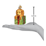 Old World Christmas Doodle Puppy Surprise Ornament - hand-blown glass Christmas tree ornament (view 6)