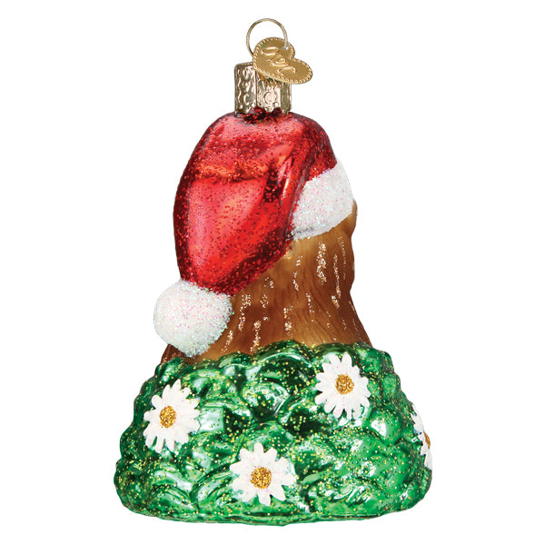 Old World Christmas Santa Groundhog Ornament - hand-blown glass Christmas tree ornament (view 4)
