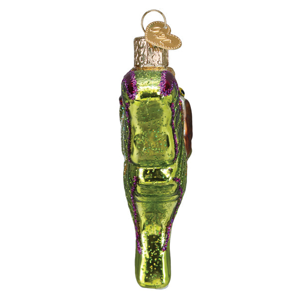 Old World Christmas Luna Moth Ornament - hand-blown glass Christmas tree ornament (view 5)