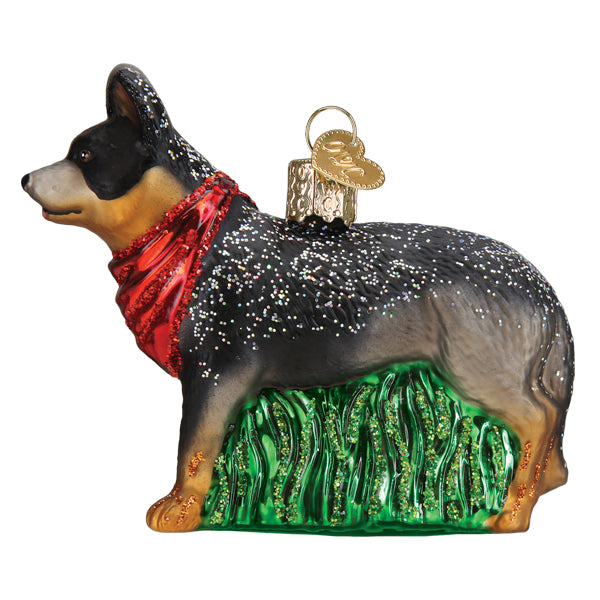Old World Christmas Australian Cattle Dog Ornament - hand-blown glass Christmas tree ornament (view 3)