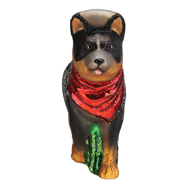 Old World Christmas Australian Cattle Dog Ornament - hand-blown glass Christmas tree ornament (view 5)
