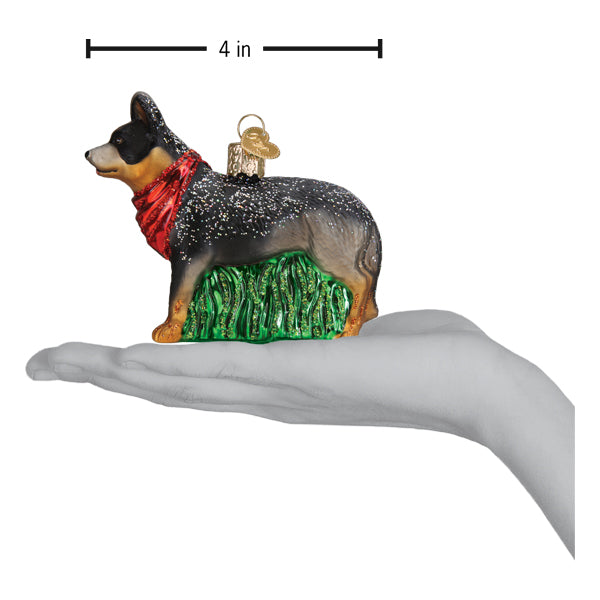 Old World Christmas Australian Cattle Dog Ornament - hand-blown glass Christmas tree ornament (view 6)