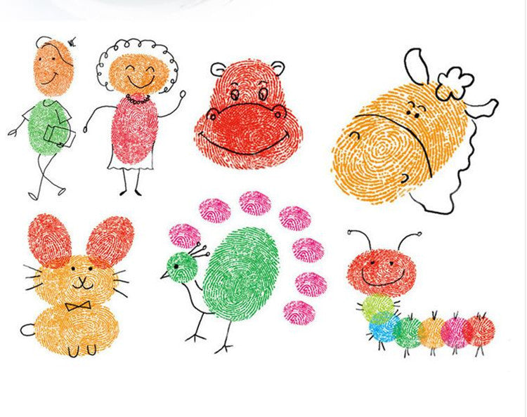 New Hot Selling Kindergarten Finger Print Mud Non-toxic Washable Pigment - Cindi Book