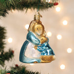 Old World Christmas Mrs. Rabbit And Peter Ornament - hand-blown glass Christmas tree ornament