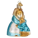 Old World Christmas Mrs. Rabbit And Peter Ornament - hand-blown glass Christmas tree ornament (view 3)