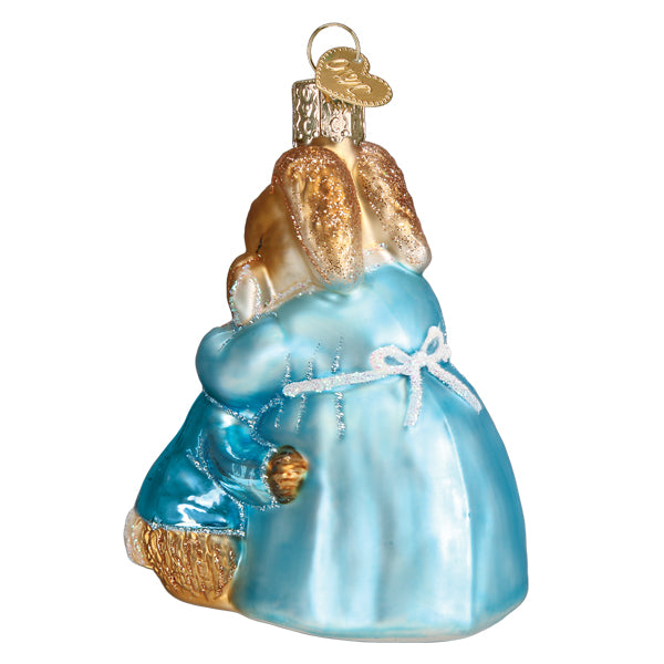 Old World Christmas Mrs. Rabbit And Peter Ornament - hand-blown glass Christmas tree ornament (view 4)
