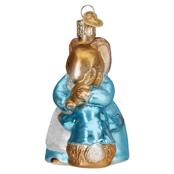 Old World Christmas Mrs. Rabbit And Peter Ornament - hand-blown glass Christmas tree ornament (view 5)