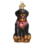 Old World Christmas Rottweiler Ornament - hand-blown glass Christmas tree ornament (view 3)