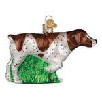 Old World Christmas German Shorthaired Pointer Ornament - hand-blown glass Christmas tree ornament (view 2)
