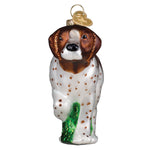 Old World Christmas German Shorthaired Pointer Ornament - hand-blown glass Christmas tree ornament (view 4)