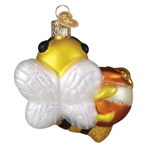 Old World Christmas Bee Sweet Ornament - hand-blown glass Christmas tree ornament (view 4)