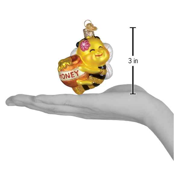 Old World Christmas Bee Sweet Ornament - hand-blown glass Christmas tree ornament (view 5)