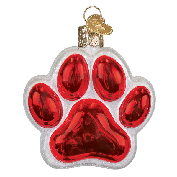 Old World Christmas Santa Paws Ornament - hand-blown glass Christmas tree ornament (view 3)