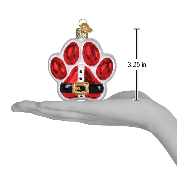 Old World Christmas Santa Paws Ornament - hand-blown glass Christmas tree ornament (view 5)
