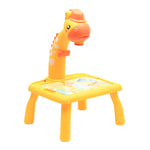 Cartoon Giraffe Projection Painting Study Desk - Cindi Book