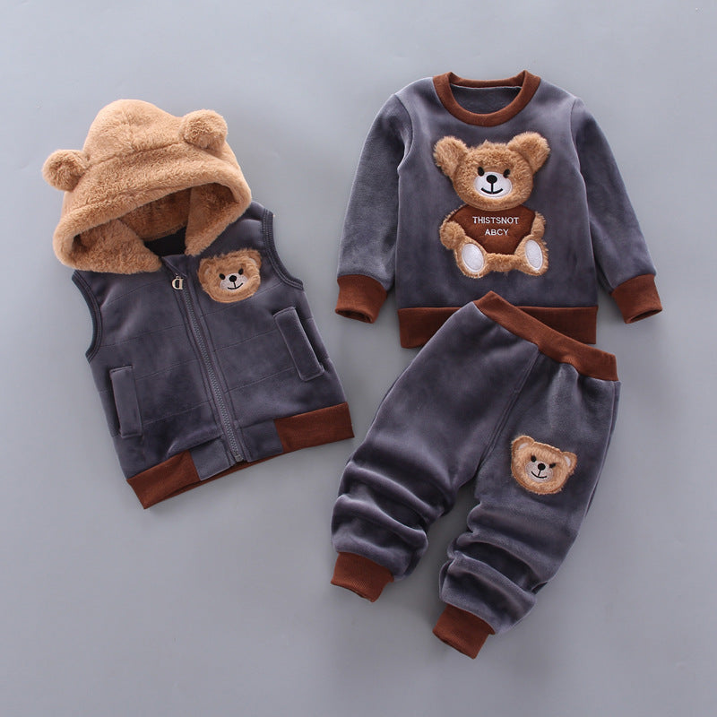 Children's thick three-piece suit - Cindi Book