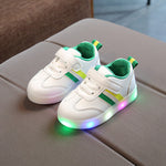 Kimmy White LED Sneakers Shoes - Cindi Book