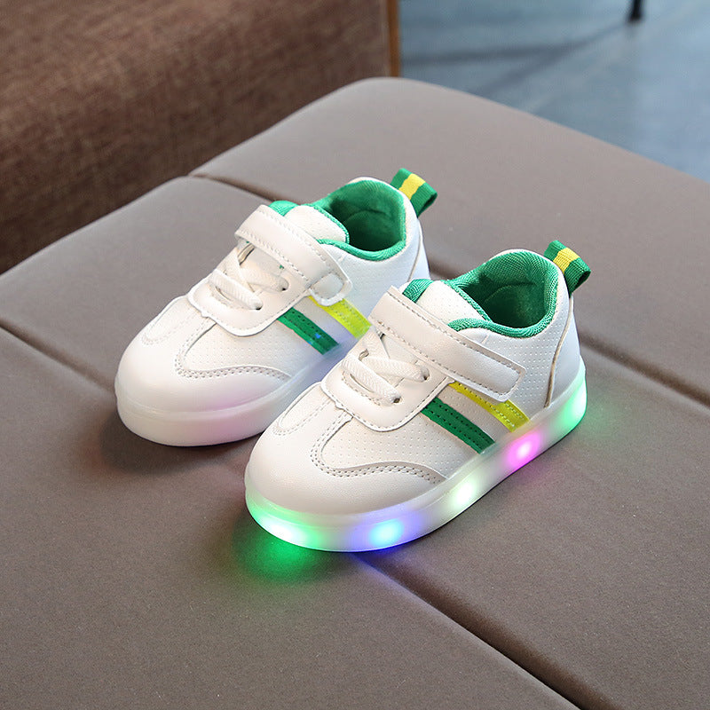 Kimmy White LED Sneakers Shoes - Cindi Book