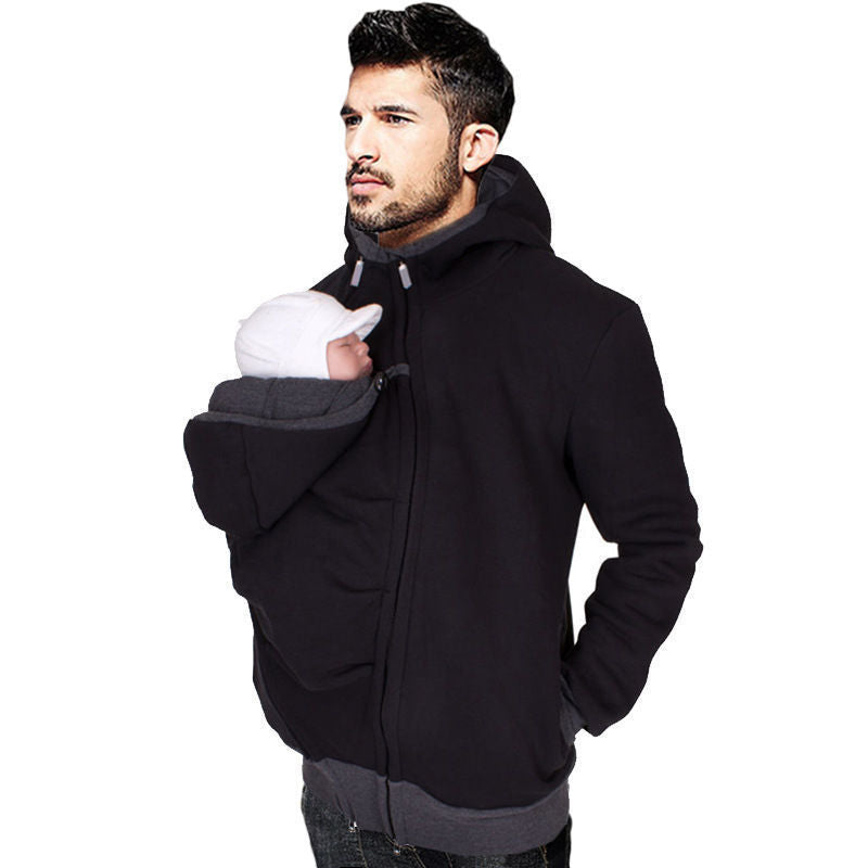 Two in one multifunctional kangaroo dad sweater - Cindi Book