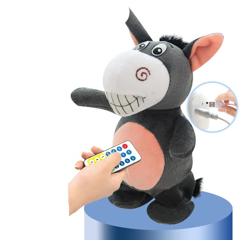 Electronic Robot Donkey Remote Control Kids Plush Toy Speak /walk/sing - Cindi Book