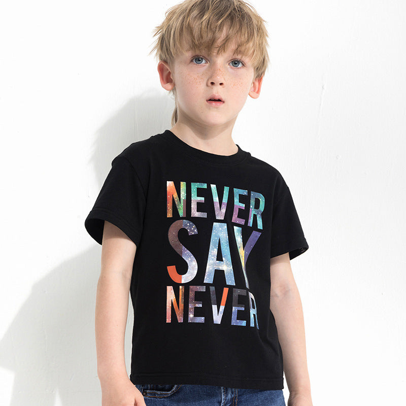 Children's Letter Print T-Shirt