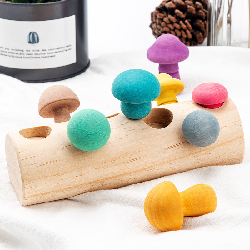 Simulation Mushroom Picking Game Wooden Toys - Cindi Book