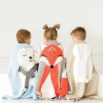 Animal Cartoon Baby Blanket - Cindi Book