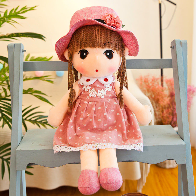 Floral skirt rag doll - Cindi Book